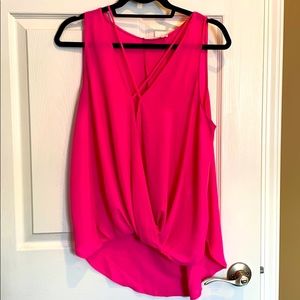 Hot pink LUSH tank top